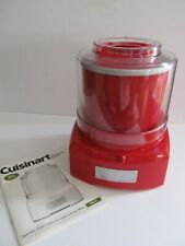 Usado, ROJO Cuisinart 1,5 Qt. Heladera de yogur congelado automática hecha en casa hielo-21R segunda mano  Embacar hacia Argentina