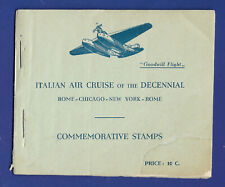 BALBO FLIGHT 1933 EL RARO FOLLETO COMPLETO ORIGINAL, usado segunda mano  Embacar hacia Mexico