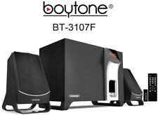 Boytone BT-3107F, Multimedia Bluetooth/mp3/FM Player Bookshelf Speaker w/Remote for sale  Shipping to South Africa