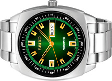 Reloj automático de acero inoxidable con esfera verde Seiko Recraft para hombre SNKM97 segunda mano  Embacar hacia Argentina