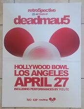 Póster Deadmau5 Hollywood Bowl Los Angeles 2024 retro5pective segunda mano  Embacar hacia Argentina