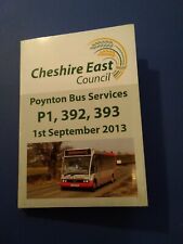 Bus timetable cheshire for sale  CREWE