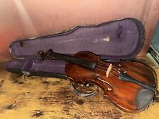 Usado, Violino violino antigo 4/4 violino 2 peças atrás 1800s e estojo comprar usado  Enviando para Brazil