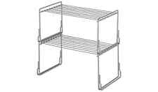 Set Of 2 Steel Cupboard Storage Solution Argos Home H29, W28, D15.5 - Silver for sale  Shipping to South Africa