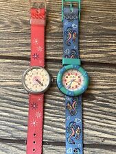 2 relojes de pulsera vintage Swiss Flik Flak by Swatch baterías nuevas unisex , usado segunda mano  Embacar hacia Argentina