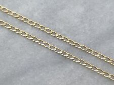 Solid 9ct Yellow Gold Flat Link Curb Chain Necklace - 18.25" - 1.1g - Not Scrap for sale  Shipping to South Africa