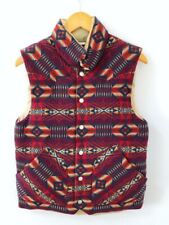 Pendleton × Beams Down Vest Nylon Wool 22A Multi Red Navy Men M chest 18.5 inch for sale  Shipping to South Africa