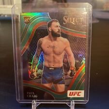 2022 PANINI SELECT UFC PAUL CRAIG Octagonside GREEN PRIZM ROOKIE /5 for sale  Shipping to Ireland