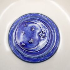 Tigela de macarrão de cereais Studio Art Pottery Man in the Moon feita à mão azul branco 6,5 polegadas comprar usado  Enviando para Brazil