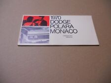 Antigo e nunca usado original 1970 Dodge Polara & Monaco Manual De Instruções Manual Do Proprietário comprar usado  Enviando para Brazil