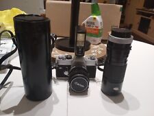 Canon FTb QL 35mm SLR Film Camera with 50mm F/1.8 Fast Prime Lens  for sale  Shipping to South Africa