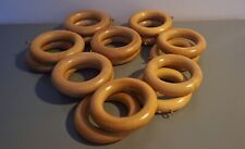 Curtain rings wooden for sale  GLASGOW