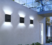 Lámpara LED de pared solar para decoración de patio exterior de valla jardín impermeable arriba y abajo segunda mano  Embacar hacia Mexico