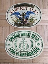 Placa de cerveja Anchor Brewing Company San Francisco Liberty Ale & Anchor Wheat comprar usado  Enviando para Brazil