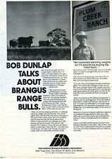 1982 International Brangus Breeders Association Bull Print Ad for sale  Shipping to South Africa