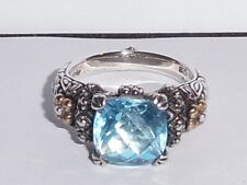 Used, BARBARA BIXBY STERLING SILVER, & 18K GOLD RING WITH LIGHT BLUE STONE. SIZE 9 for sale  Indianapolis