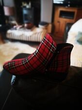 Tartan ankle boots for sale  DONCASTER