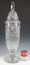 Enorme vaso de cristal Galway 24" urna coberta corte troféu vidro irlandês chumbo Irlanda comprar usado  Enviando para Brazil