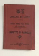 Antico libretto famiglia usato  Luino