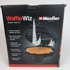 Mueller Waffle Maker Wiz antiadherente 5 gofres en forma de corazón marrón ajustable segunda mano  Embacar hacia Mexico