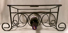 UNDER CABINET MOUNTED CHARCOAL POWDER COATED STEEL WINE RACK - Holds 3 Bottles for sale  Shipping to South Africa