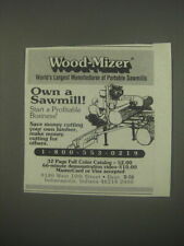 1991 Wood-Mizer Sawmill Advertisement, used for sale  Madison Heights