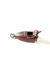 Vintage Sterling Silver Red Motorboat Charm, used for sale  Shipping to South Africa