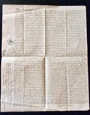 1857 original document for sale  NEWPORT