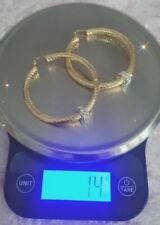 Chunky gold hoops for sale  BRISTOL