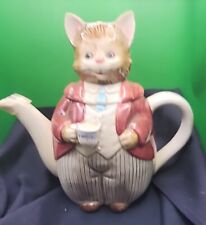Whiskers cat teapot for sale  Visalia