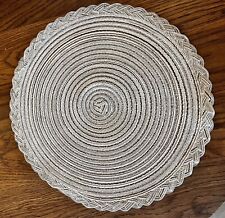 Round woven placemat for sale  BARNET