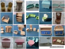 Dolls House Wooden Furniture And Figures Childrens Toys for sale  DUNSTABLE