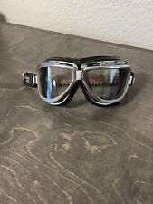Climax 510 Goggles Motorcycle Aviation Vintage CLEAR Leather Aviator for sale  Shipping to South Africa