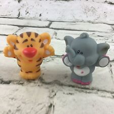 Little Tikes Zoo Animal Train Replacement Figures Tiger Elephant Lot Of 2 Toys, used for sale  Shipping to South Africa