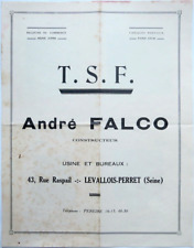 Catalogue tsf andre d'occasion  Saint-Germain-en-Laye