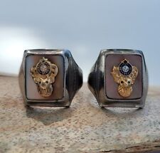 Vintage Set B.P.O.E. Masonic Benevolent And Protective Order Of The Elks Rings for sale  Shipping to South Africa