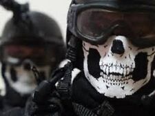 Máscara de cráneo media cara pañuelo esqueleto esquí motocicleta motociclista paintball pasamontañas, usado segunda mano  Embacar hacia Argentina