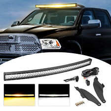 For Dodge Ram 1500 09-18 Amber/White Strobe 52'' LED Light Bar Roof Mounting Kit, used for sale  Shipping to South Africa