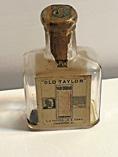 c 1897 OLD TAYLOR Whiskey Frankfort Ky. Fraction Pint EMPTY Bottle Stamps-Labels for sale  Shipping to South Africa
