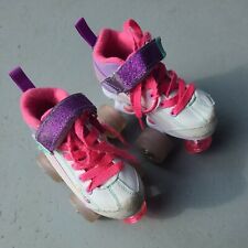 Pacer Comet Girls roller Skates SIZE 12J 12 Junior White/Rainbow LIGHT UP WHEELS, used for sale  Shipping to South Africa