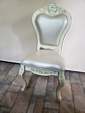 Used, Queen Ann child's horoscope Cancer chair cream pale yellow & silver Rare! for sale  Shipping to South Africa