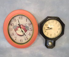 pink black wall clock for sale  Charlotte