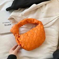 Damenhandtasche gewebter Korb Croissant wilde Handtaschentasche Top-Grifftasche comprar usado  Enviando para Brazil