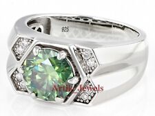 Green moissanite gemstone for sale  Shipping to Ireland
