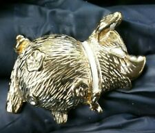 Gold tone pig for sale  Little Neck