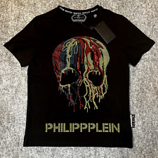 Camisa Philipp Plein Masculina Grande Preta Multi Rock PP Crânio de Cristal Nova com Etiquetas comprar usado  Enviando para Brazil