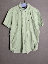 Camisa masculina manga curta verde G com colarinho botão Tommy Hilfiger comprar usado  Enviando para Brazil