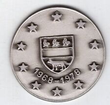 1978 Belgijski Srebrny Medal dla Europejskiego Sojuszu Numizmatycznego, 1968-1978 na sprzedaż  Wysyłka do Poland