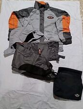Men’s Harley Davidson Motorcycle Riding Rain Suit Jacket & Pants Size Large L for sale  Shipping to South Africa