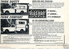 1970 Print Ad of The Alaskan Camper Pickup Truck Bed Camper think safety comfort for sale  Shipping to Canada